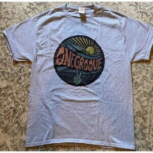 “One Groove” Gray T shirt size large